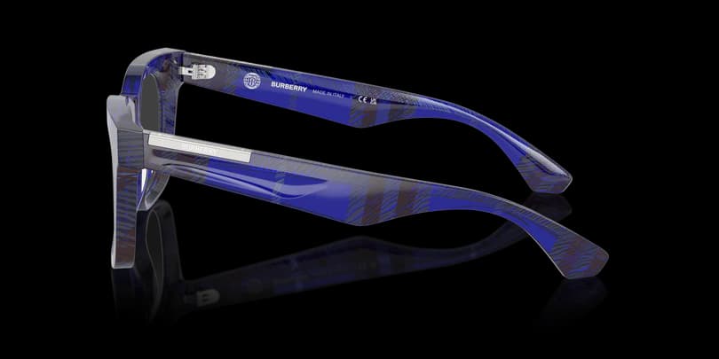 Burberry 0BE2407 4114 Eyeglasses Checkered Blue 51mm Women 3