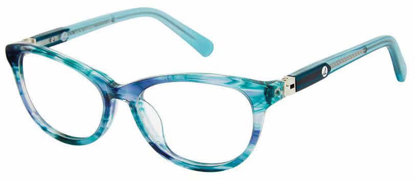 Sperry Sandown C02 Eyeglasses Teal Horn 49mm Kids