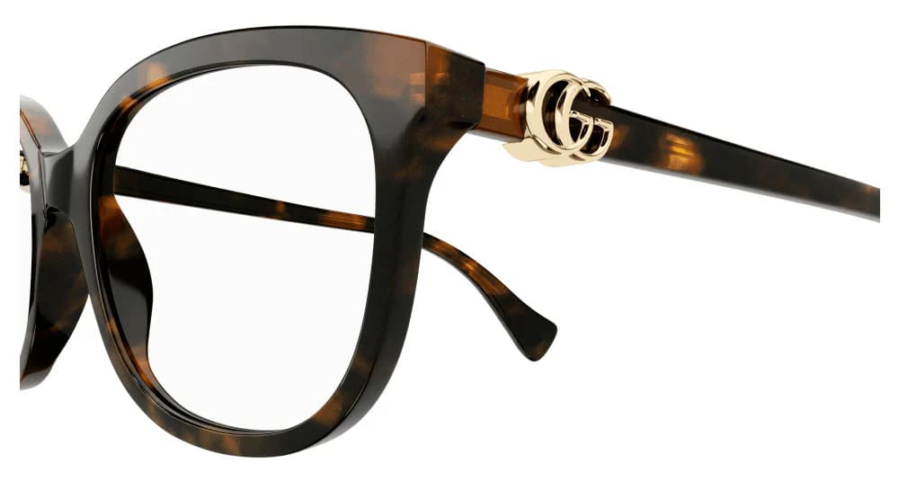 Gucci GG1075OA 002 Eyeglasses Havana 54mm Women 2