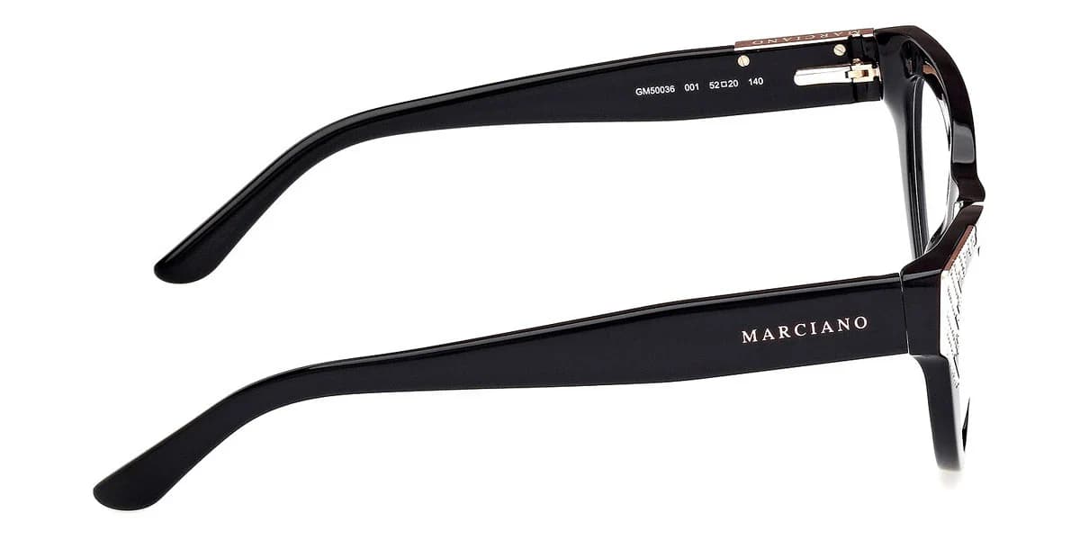 Marciano GM50036 001 Eyeglasses Shiny Black 52mm Women 5
