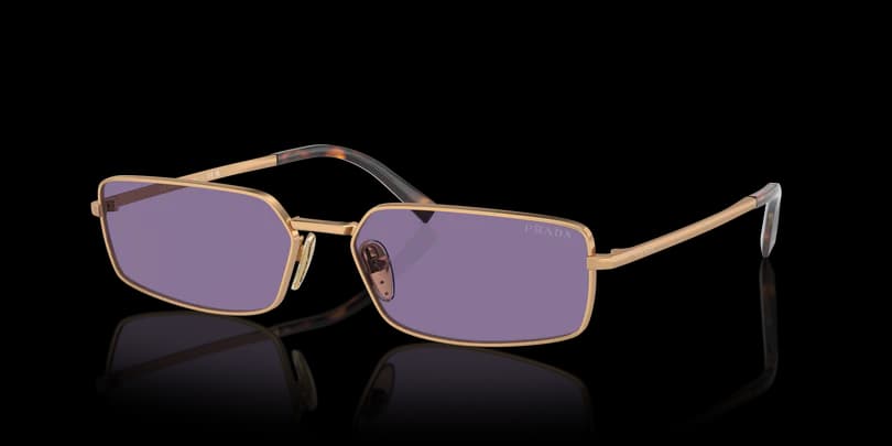 Prada 0PR A60S 7OE01O Sunglasses Brass 59mm Unisex