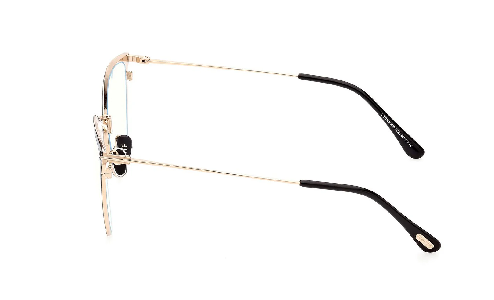 Tom Ford FT5840B 001 Eyeglasses Shiny Black 56mm Women 3