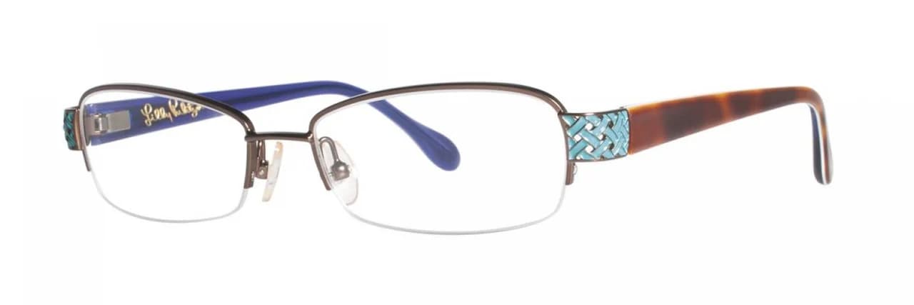 Lilly Pulitzer Eve Eyeglasses Brown 53mm Women