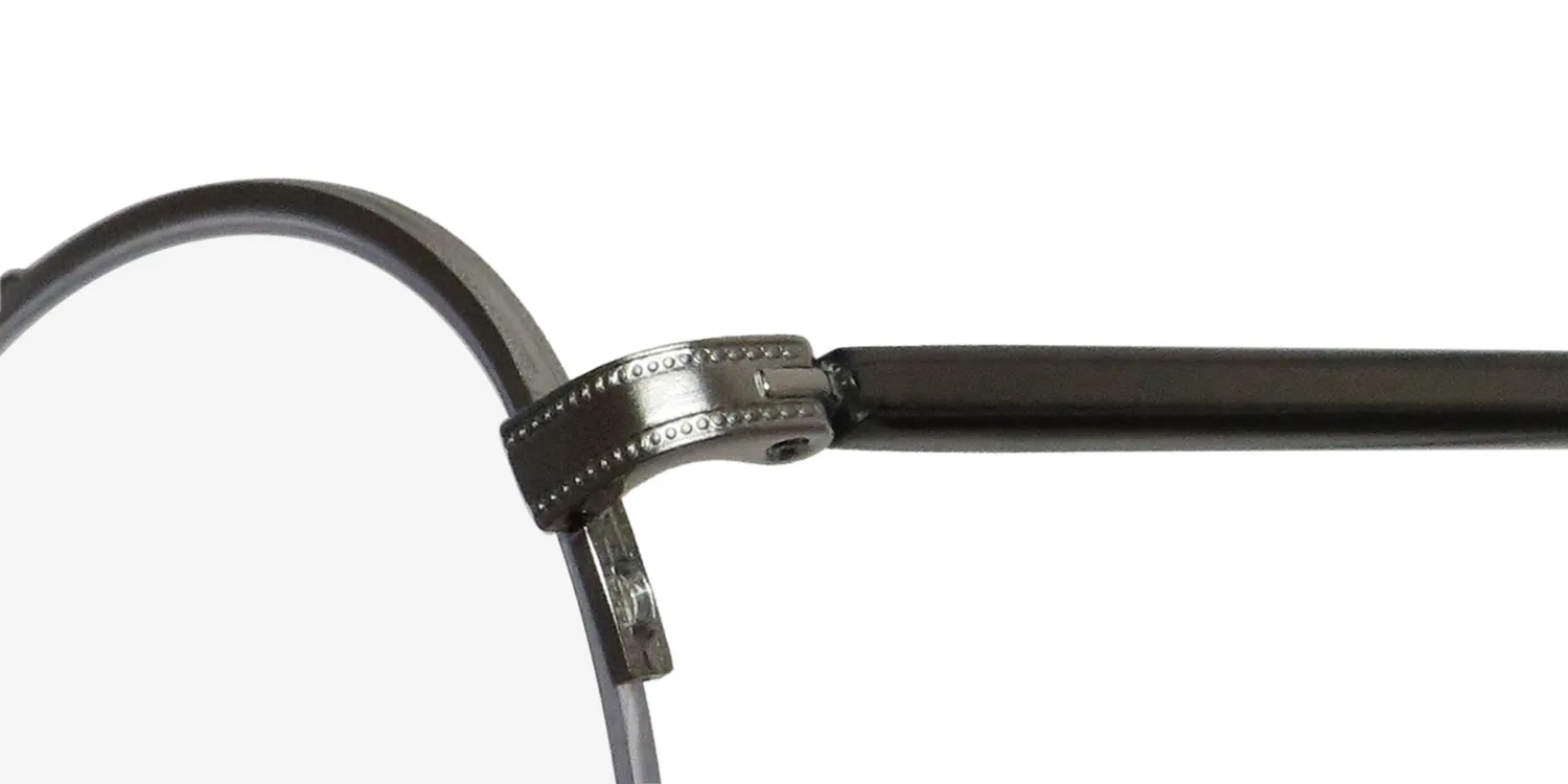 Garrett Leight Manchester Blue Light Technology bs-gcr Eyeglasses Brushed Silver 48mm Unisex 6
