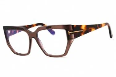 Tom Ford FT5951-B 48 Eyeglasses Shiny Dark Brown