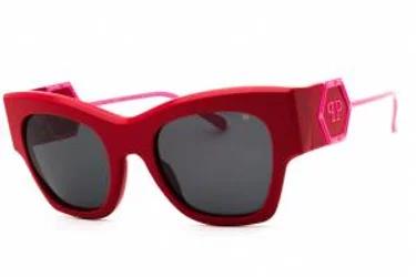 Philipp Plein SPP120M 06Y6 Sunglasses Shiny Red 53mm