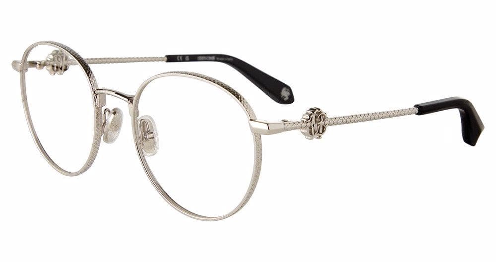 Roberto Cavalli VRC047 0579 Eyeglasses Shiny Palladium 52mm Women