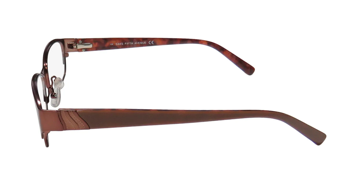 Saks Fifth Avenue 263 ed4 Eyeglasses Copper 54mm Women 4