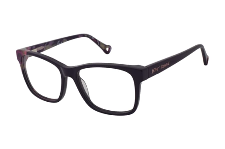 Betsey Johnson Babes PUR Eyeglasses Purple 53mm Women