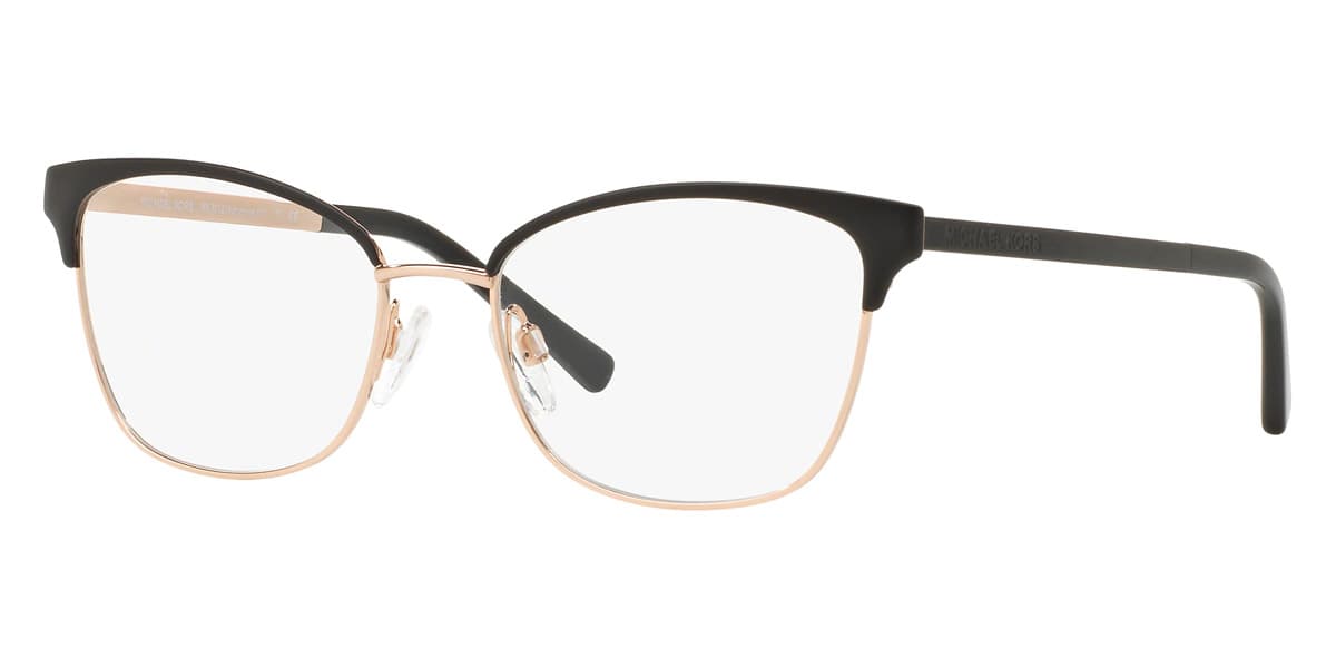 Michael Kors MK3012 Adrianna IV 1113 Eyeglasses Black Rose Gold 51mm Women