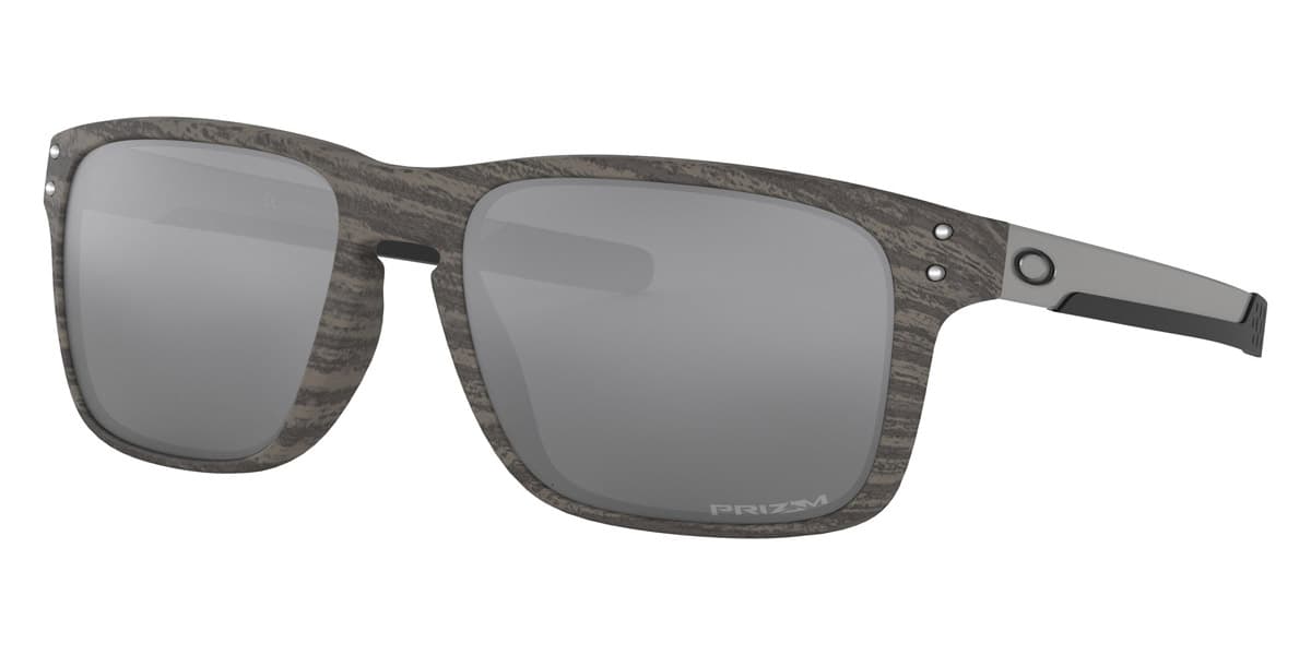 Oakley OO9384 HOLBROOK 0457 Sunglasses Woodgrain Silver 57mm Men