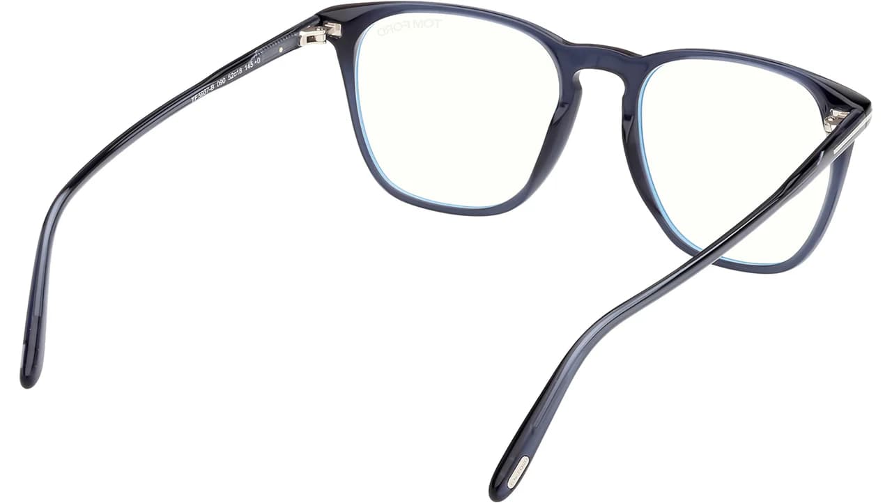 Tom Ford FT5937B 090 Eyeglasses Shiny Blue 52mm Men 5