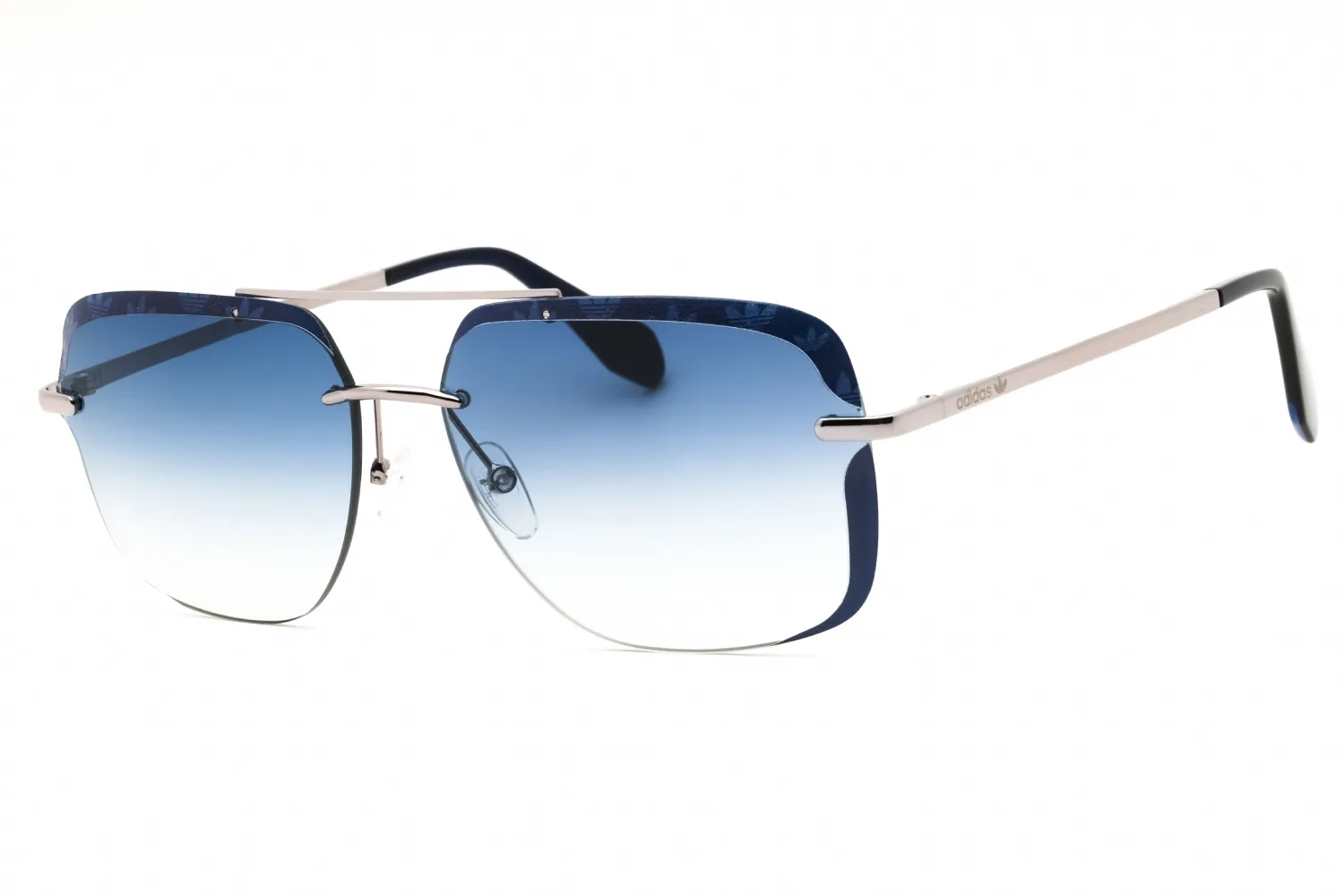 Adidas OR0017 14W Sunglasses Shiny Light Ruthenium 62mm Men
