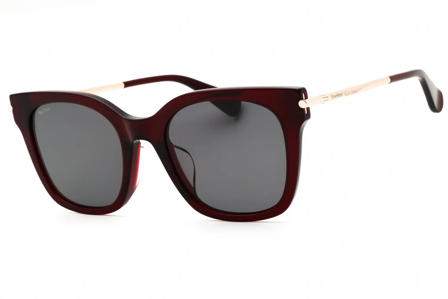 Max Mara MM0115-K 69A Sunglasses Shiny Bordeaux 53mm Women