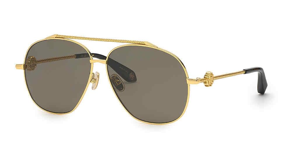 Roberto Cavalli SRC008V 400P Sunglasses Yellow Gold 62mm Unisex