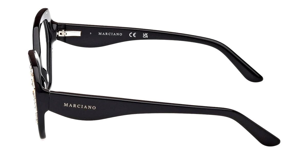Marciano GM50039 001 Eyeglasses Shiny Black 53mm Women 3