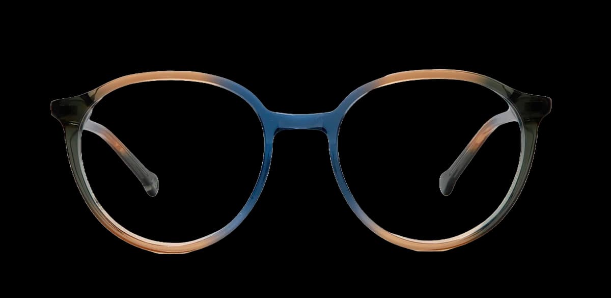 Nathalie Blanc Lison C335 Eyeglasses Gradient Blue Brown 49mm Women 2