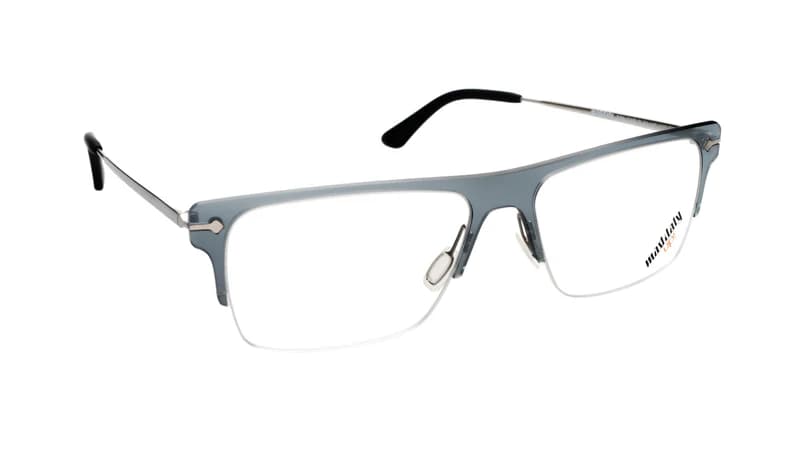 Mad in Italy Don Carlo F02 Eyeglasses Light Slate Gray 54mm Men