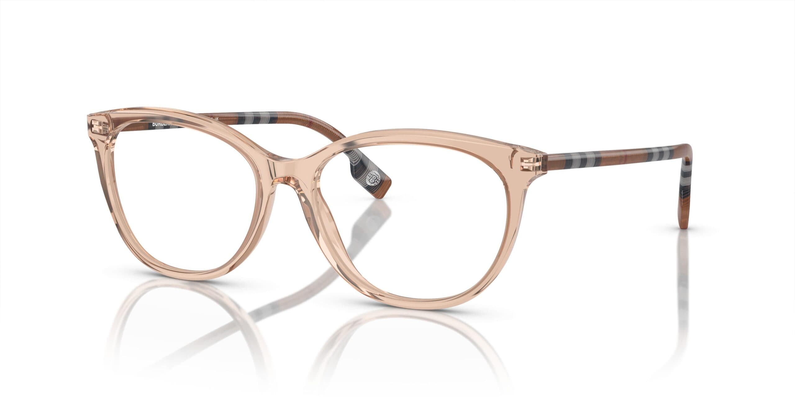 Burberry 0BE2389 4088 Eyeglasses Transparent Peach 52mm Women