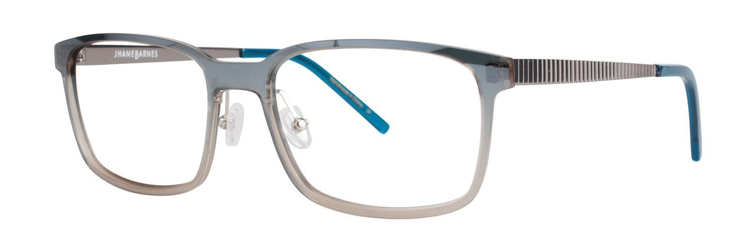 Jhane Barnes Approximate Eyeglasses Blue Silver 54mm Men