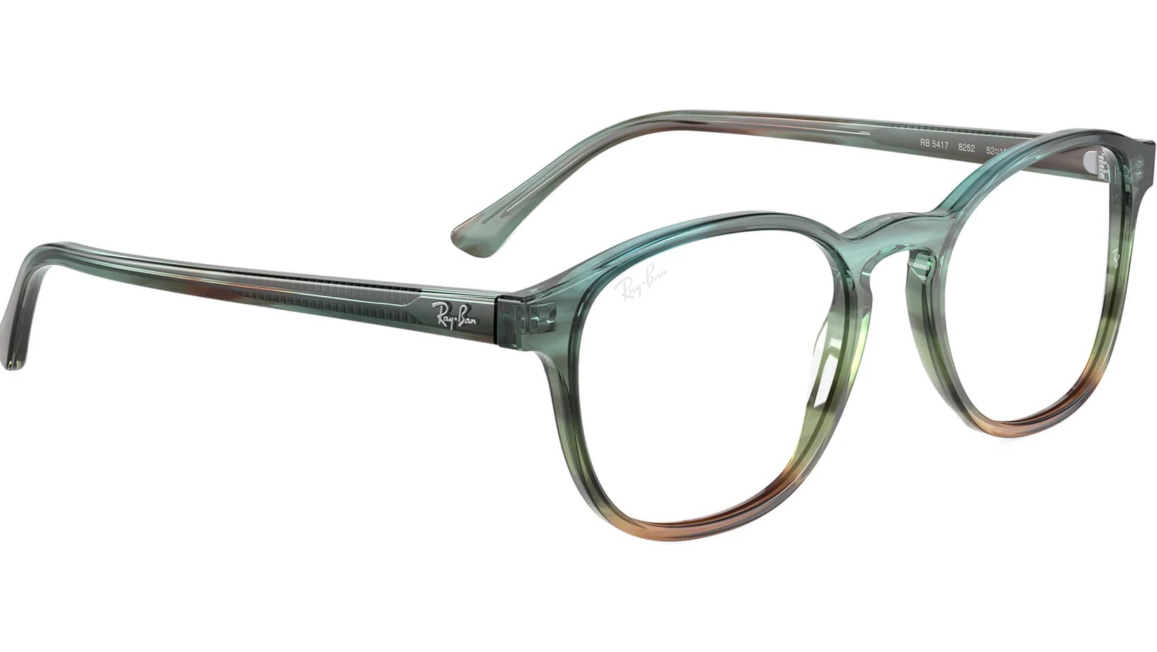 Ray-Ban RB5417 8252 Eyeglasses Striped Blue 52mm Unisex