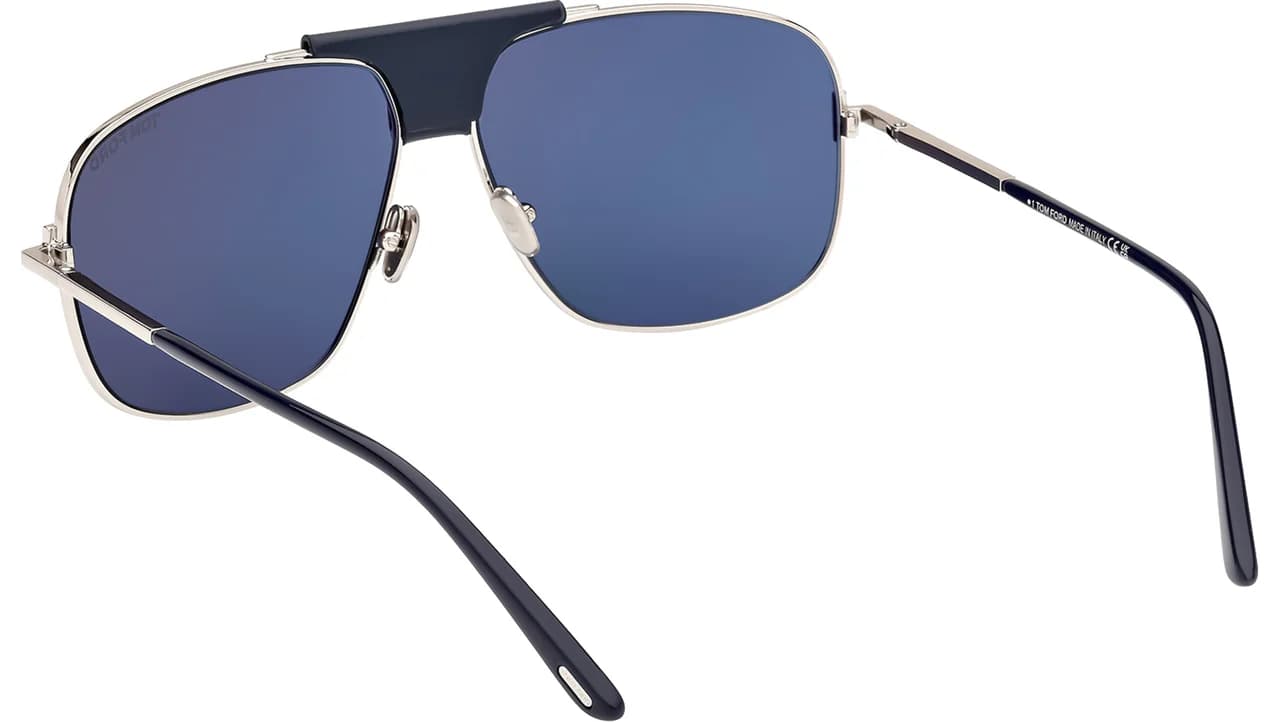 Tom Ford FT1096 16V Sunglasses Shiny Palladium 62mm Men 3