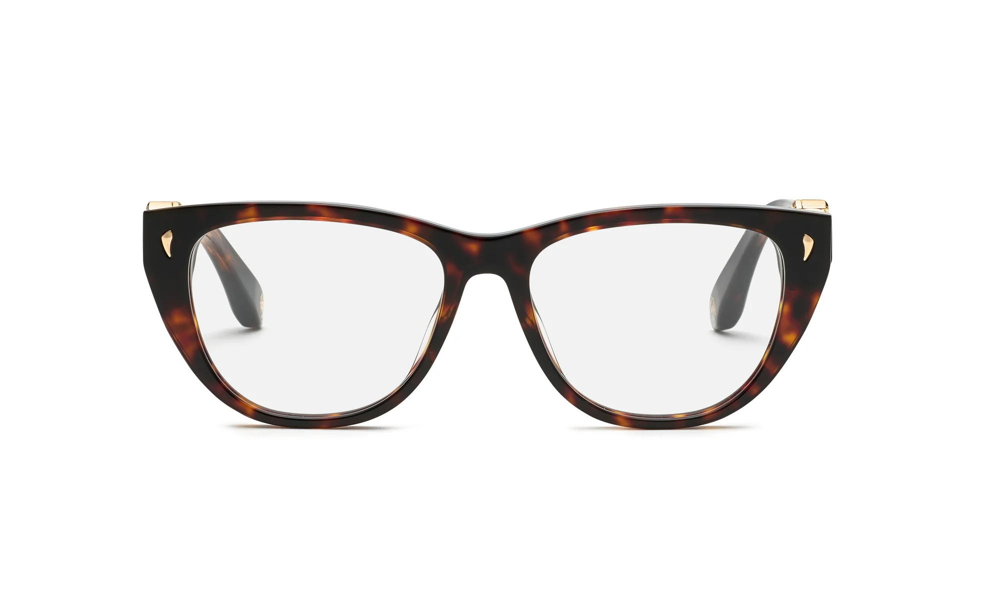 Roberto Cavalli VRC045 01AY Eyeglasses Shiny Dark Havana 54mm Women 2