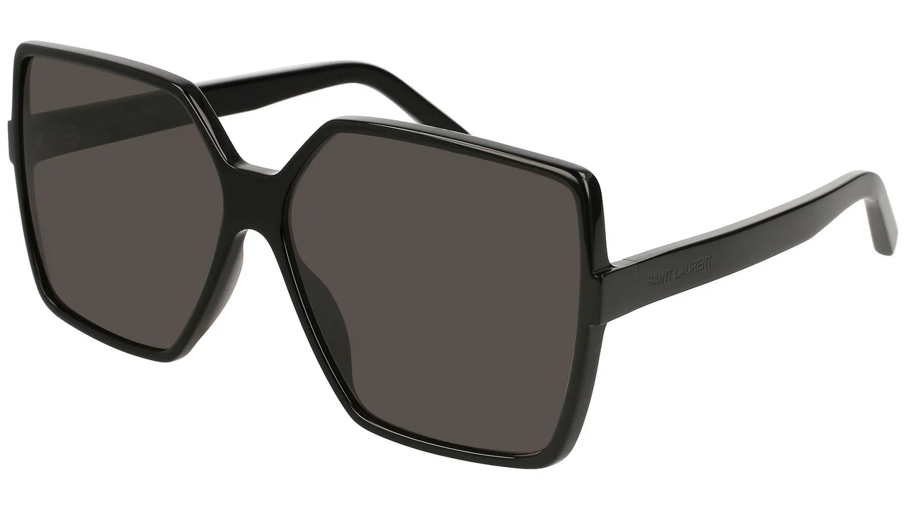 Saint Laurent SL 232 BETTY 001 Sunglasses Black 63mm Women
