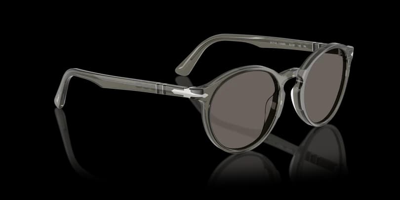 Persol PO3171S 1103B1 Sunglasses Transparent Mole Grey 52mm Men 5
