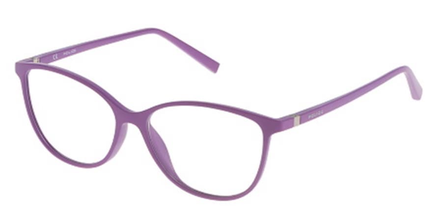 Police V1972 0GEA Eyeglasses Semi Matte Violet 53mm Women