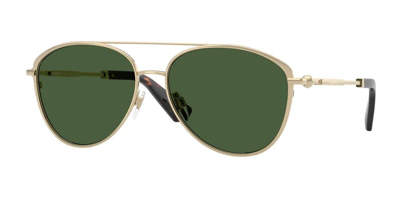 Burberry 0BE3157 110971 Sunglasses Light Gold 59mm Unisex