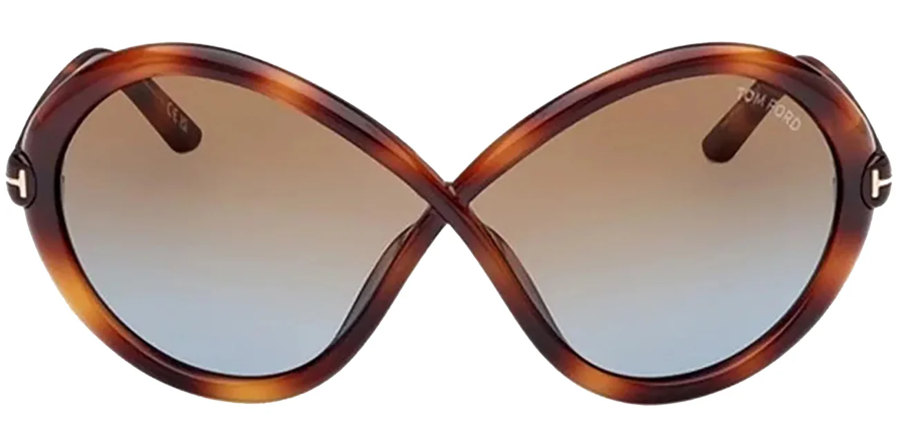 Tom Ford FT1070 53F Sunglasses Blonde Havana 68mm Women 2
