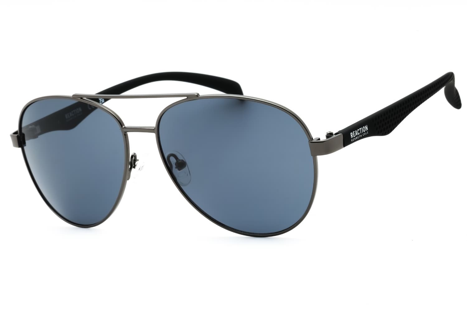 Kenneth Cole Reaction KC1318 08A Sunglasses Shiny Gunmetal 58mm Men