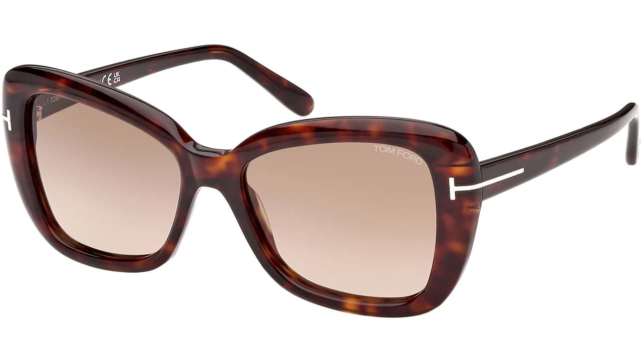 Tom Ford FT1008 52F Sunglasses Dark Havana 55mm Women