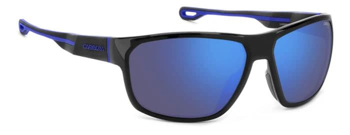 Carrera 4018/S 0D51 Sunglasses Black Blue 63mm Men 3
