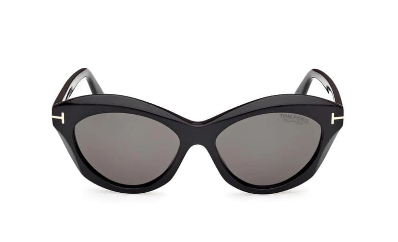 Tom Ford FT1111 01D Sunglasses Shiny Black 55mm Women 2
