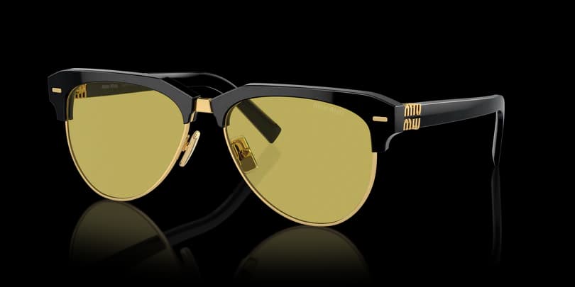 Miu Miu MU 09ZS 1AB07O Sunglasses Black 57mm Unisex