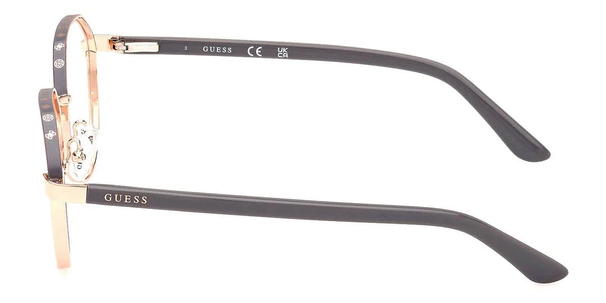 Guess GU50124 028 Eyeglasses Shiny Rose Gold 51mm 3
