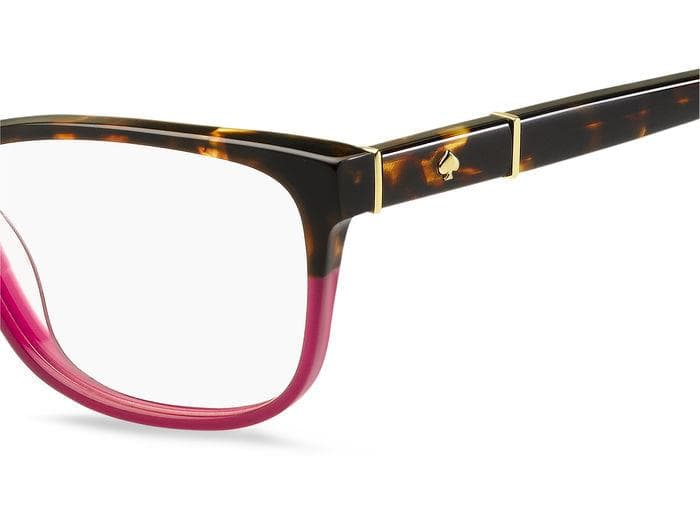 Kate Spade Myrna 065T Eyeglasses Dark Havana Burgundy 53mm Women 3
