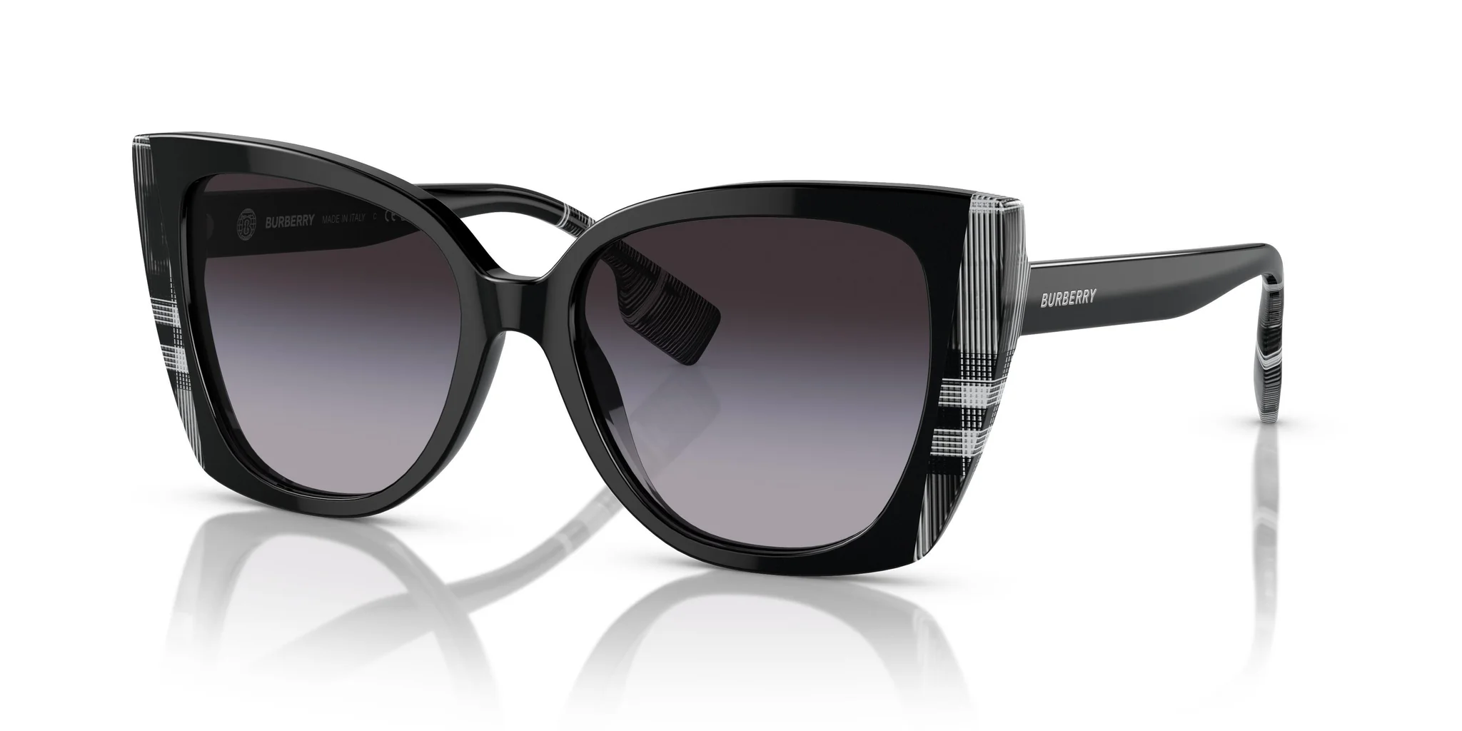 Burberry 0BE4393 40518G Sunglasses Black 54mm Women