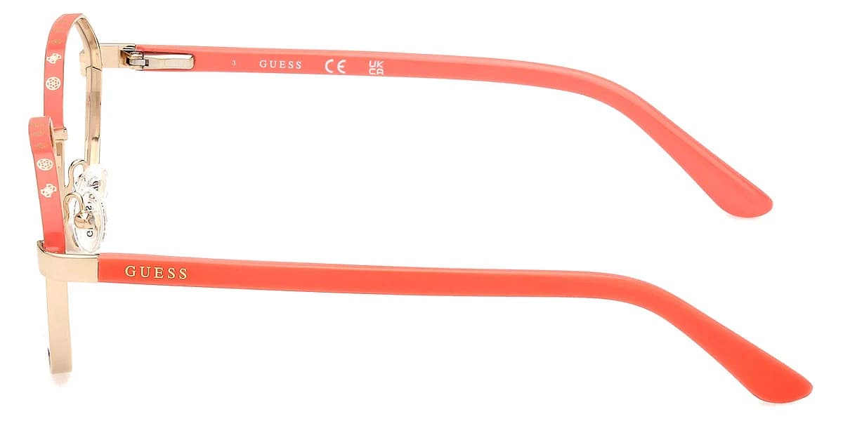 Guess GU50124 074 Eyeglasses Pink 51mm Women 3