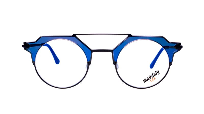 Mad in Italy Orlando B03 Eyeglasses Medium Blue 44mm Women 2