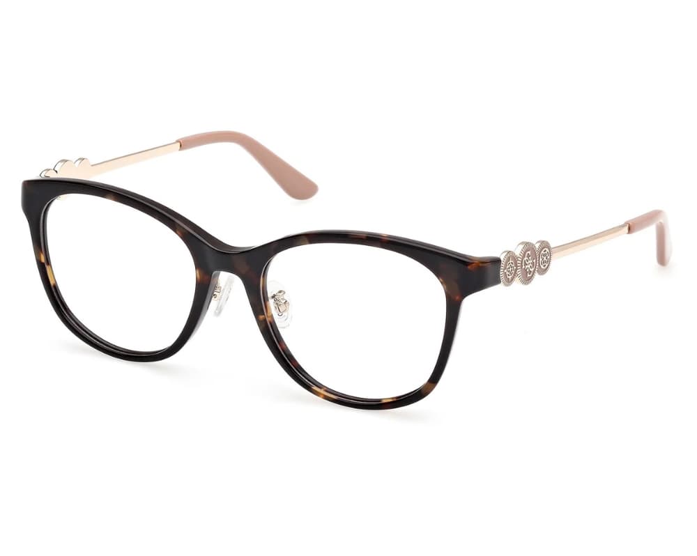 Guess GU50255D 052 Eyeglasses Dark Havana 52mm Women