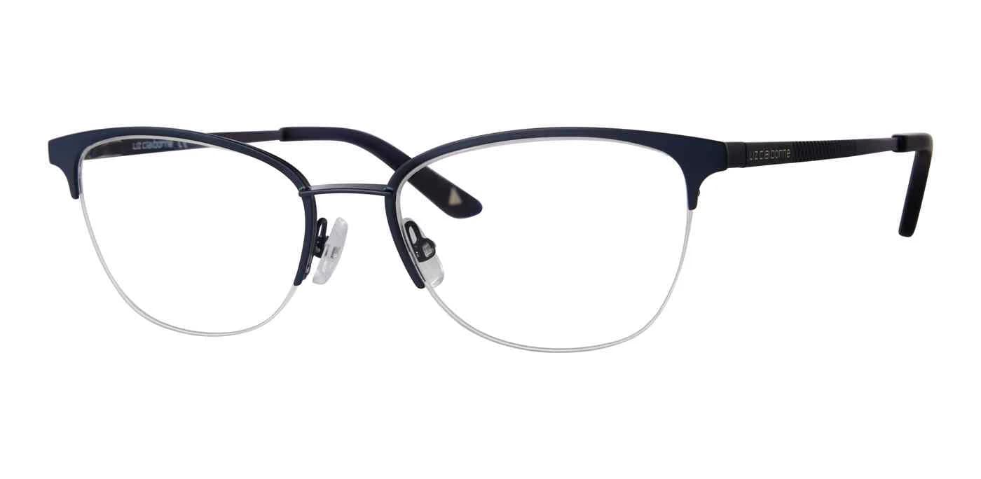 Liz Claiborne L466 0FLL Eyeglasses Matte Blue 50mm Women