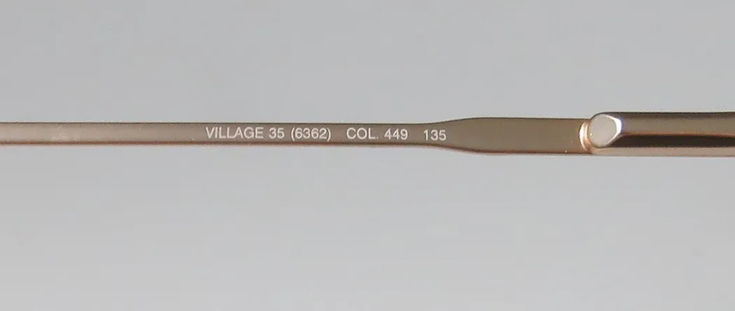 Marcolin Village 35 449 Eyeglasses Gold 50mm Unisex 8