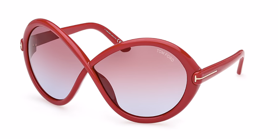 Tom Ford FT1070 75Y Sunglasses Shiny Fuxia 68mm Women