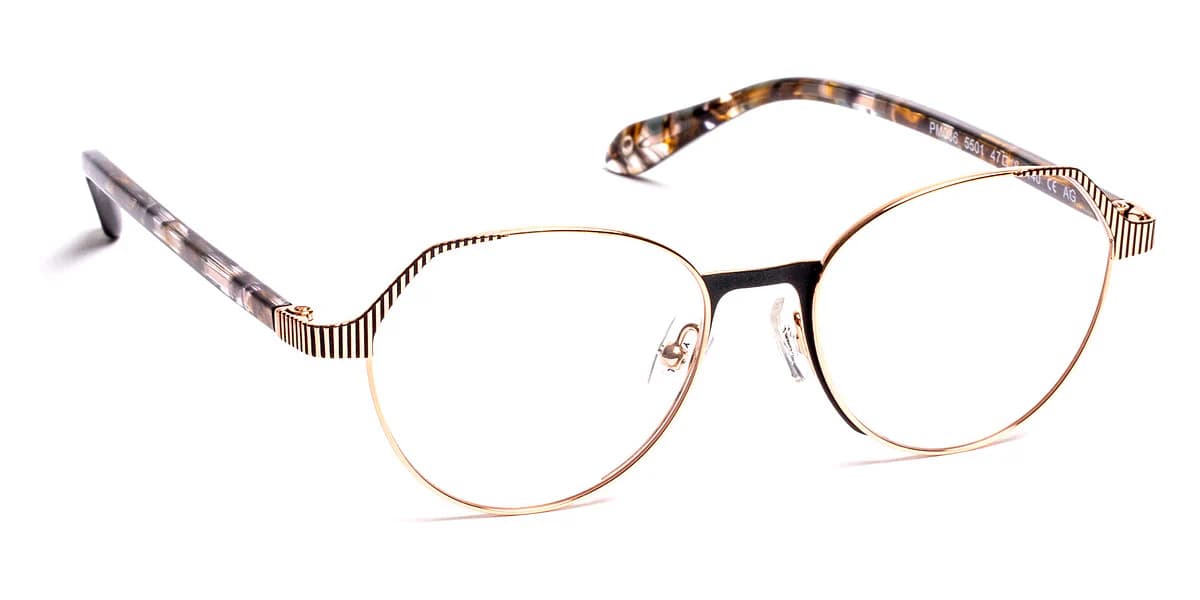 J.F. Rey Petite PM086 5501 Eyeglasses Rose Matte Black 47mm Women