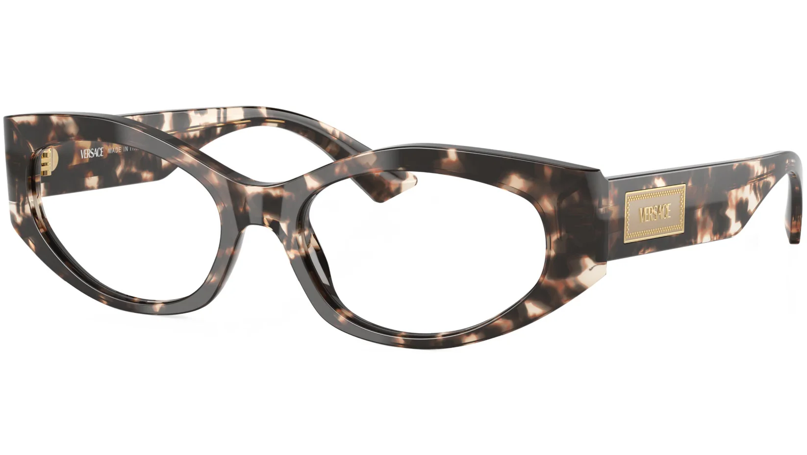 Versace VE3369F 5498 Eyeglasses Havana Grey 53mm Women