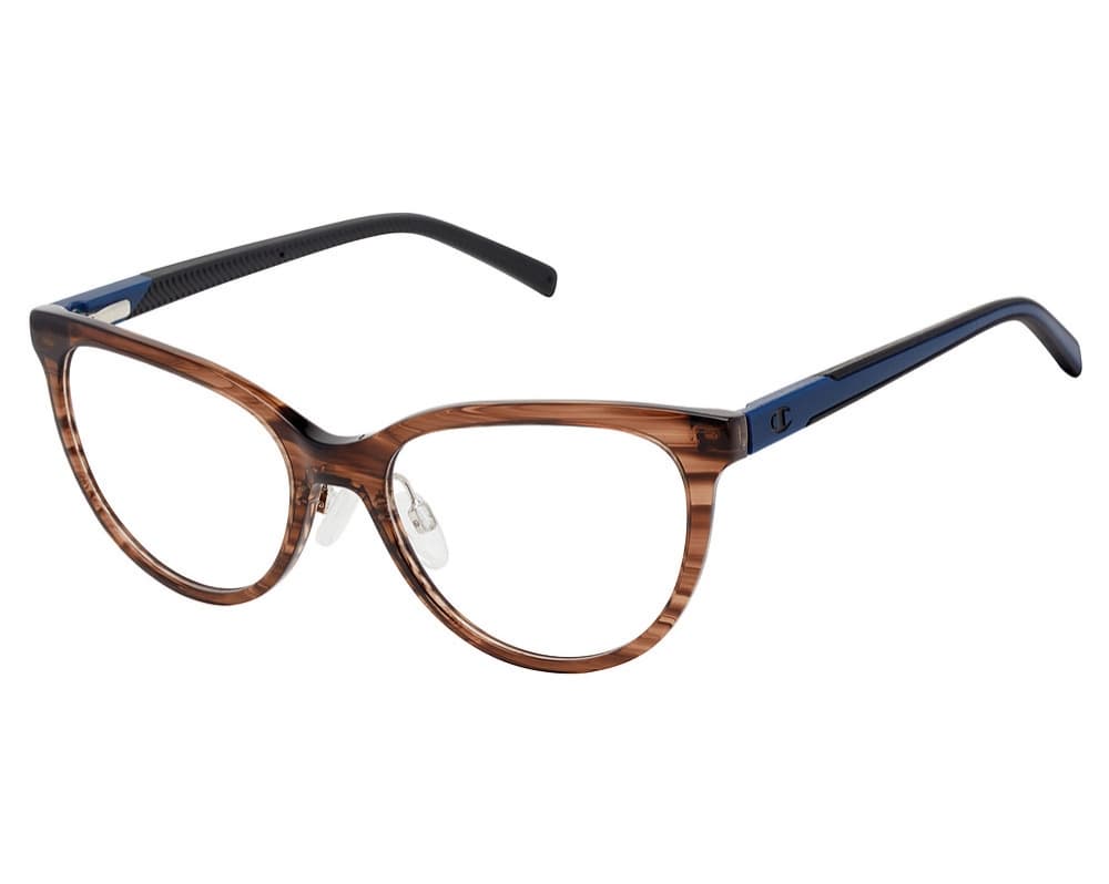 Champion WCFIT 201 C01 Eyeglasses Brown Horn 52mm Women