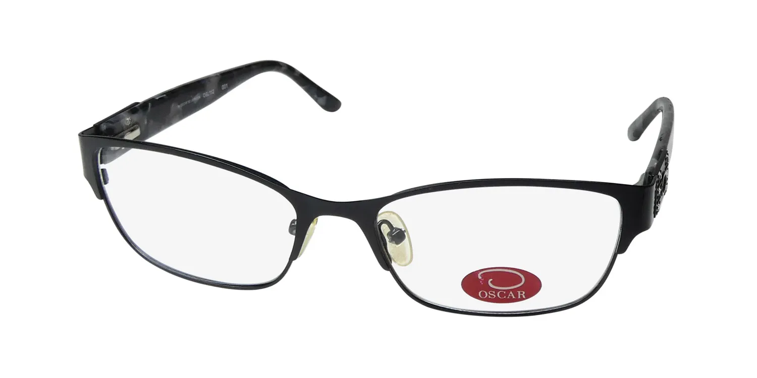 Oscar de la Renta Osl 112 001 Eyeglasses Black 54mm